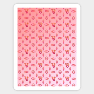 VJ Designer LV parody pattern Sticker